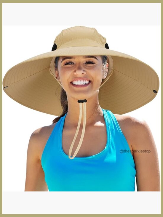 UPF50+ Waterproof Wide Brim Bucket Hat for Fishing Hiking Camping main image 7